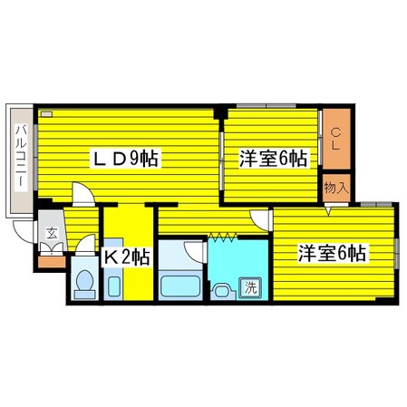 環状通東駅 徒歩12分 3階の物件間取画像